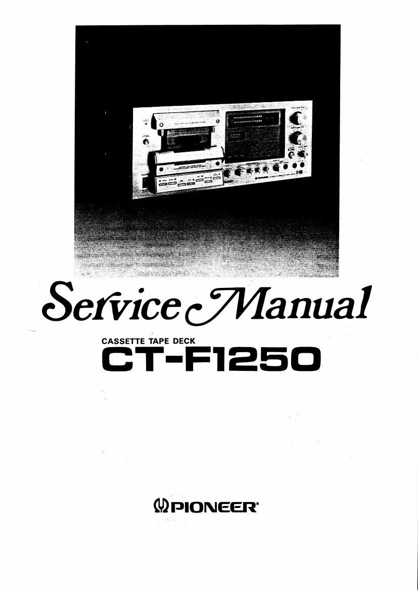 pioneer ctf 1250 service manual