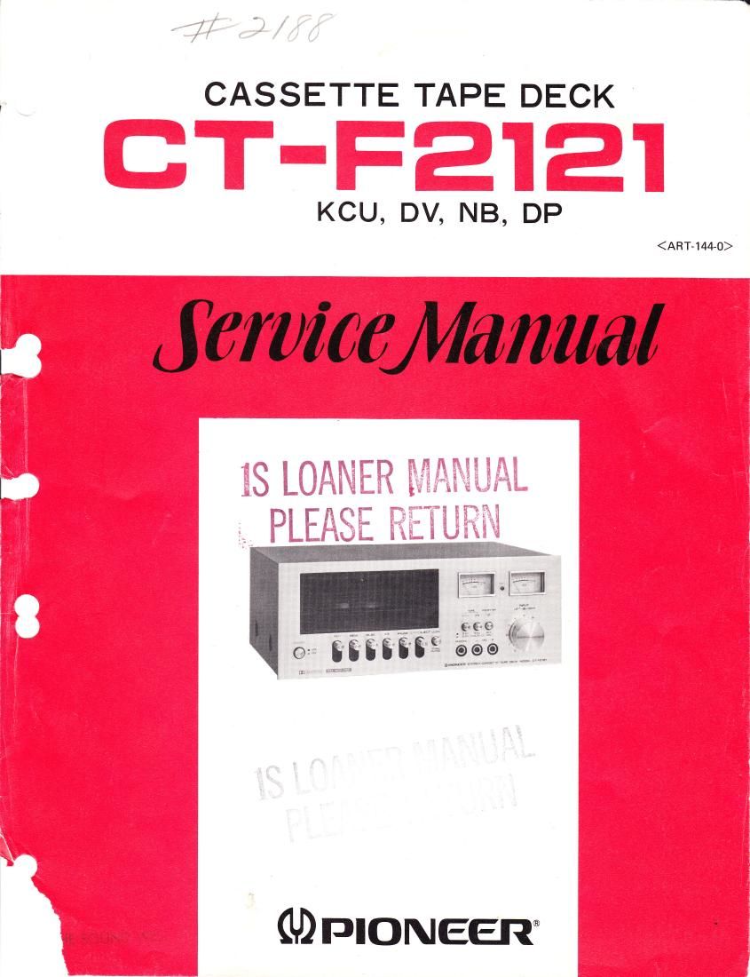 pioneer ctf 2121 service manual