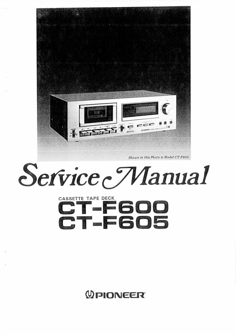 pioneer ctf 600 service manual