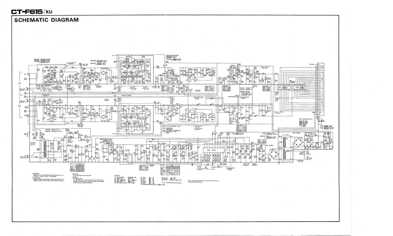 pioneer ctf 615 schematic