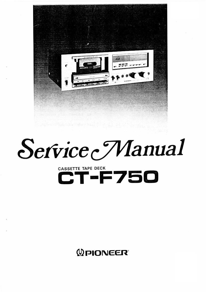 pioneer ctf 750 service manual