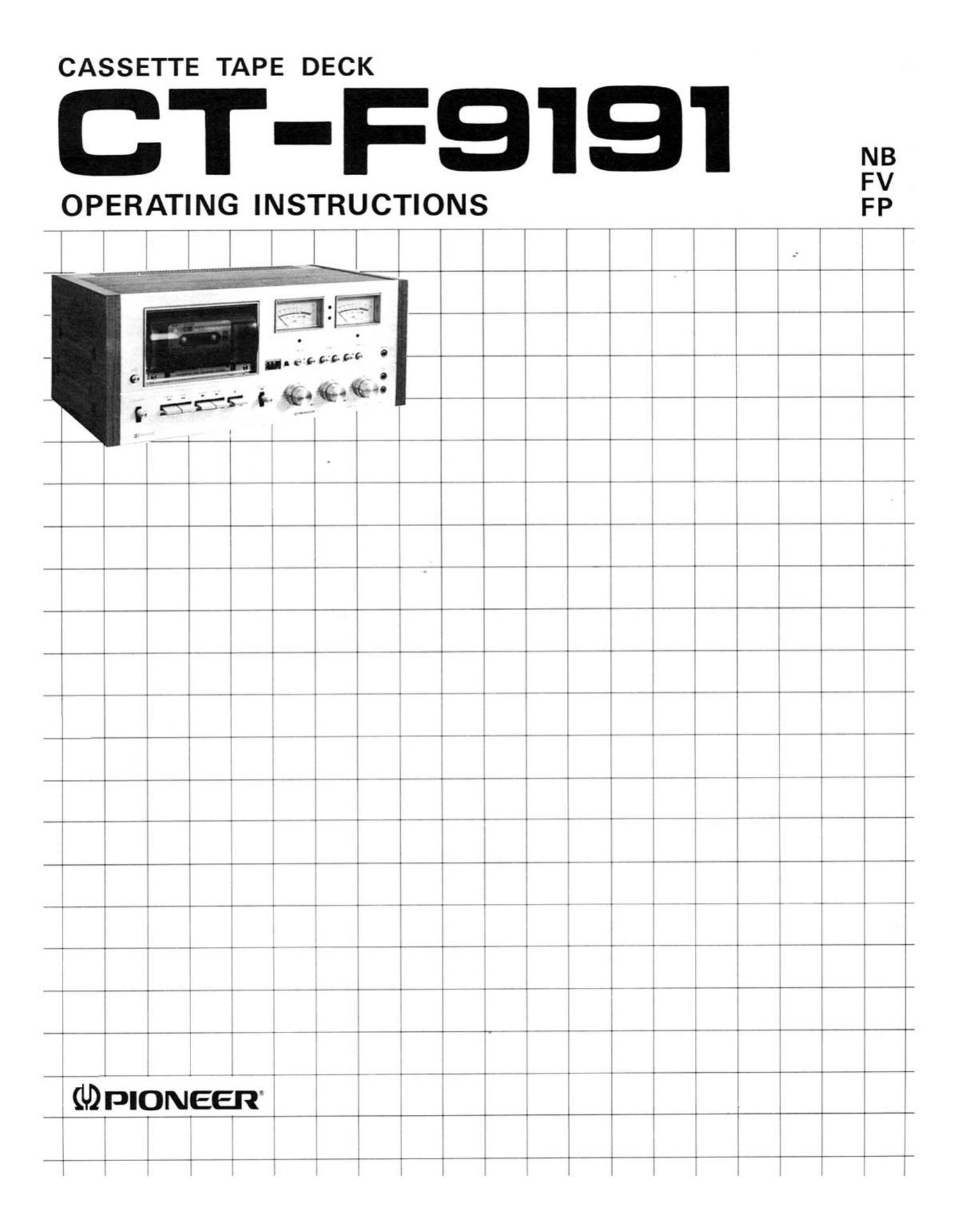 pioneer ctf 9191 owners manual