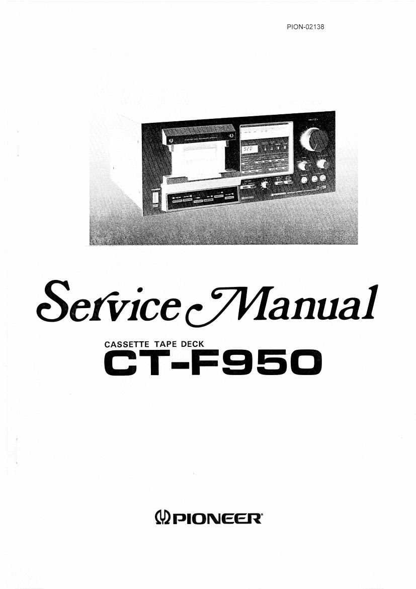 pioneer ctf 950 service manual