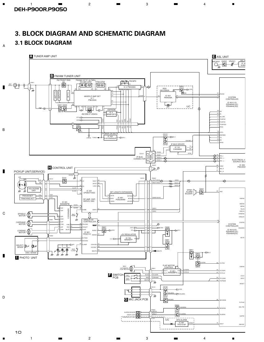 pioneer dehp 900 r schematic