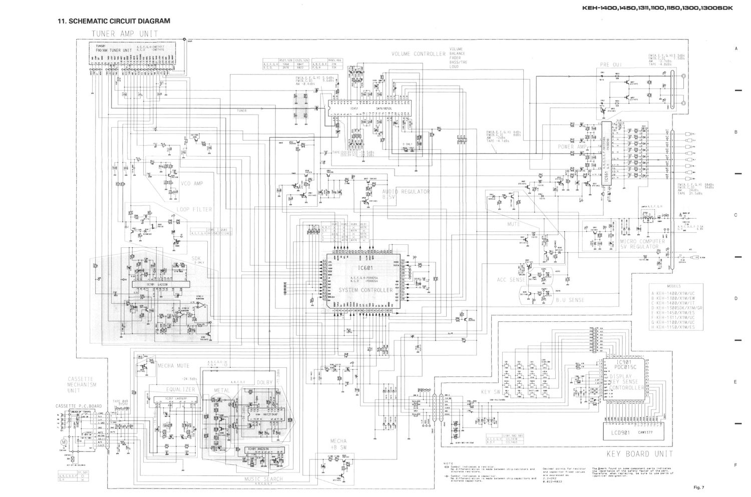 pioneer keh 1100 schematic