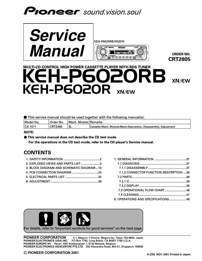 pioneer kehp 6020 rb service manual