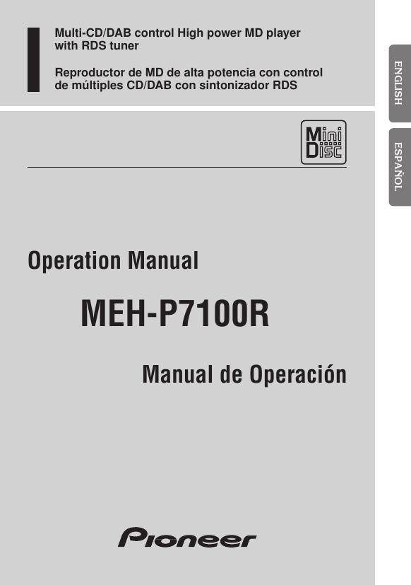 pioneer mehp 7100 r owners manual