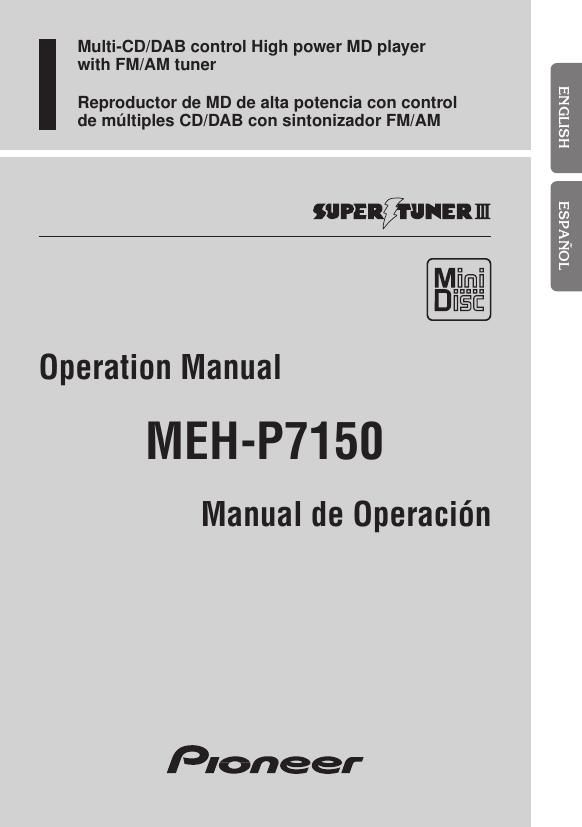 pioneer mehp 7150 owners manual
