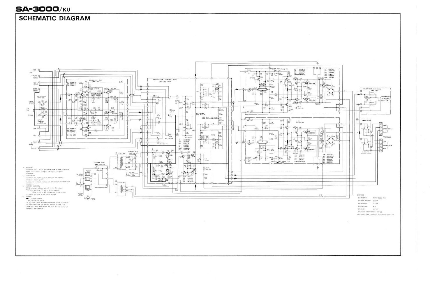 pioneer sa 3000 schematic