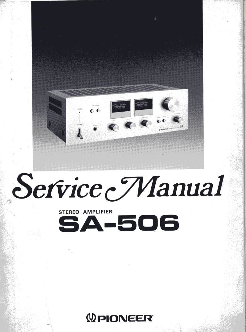 pioneer sa 506 service manual
