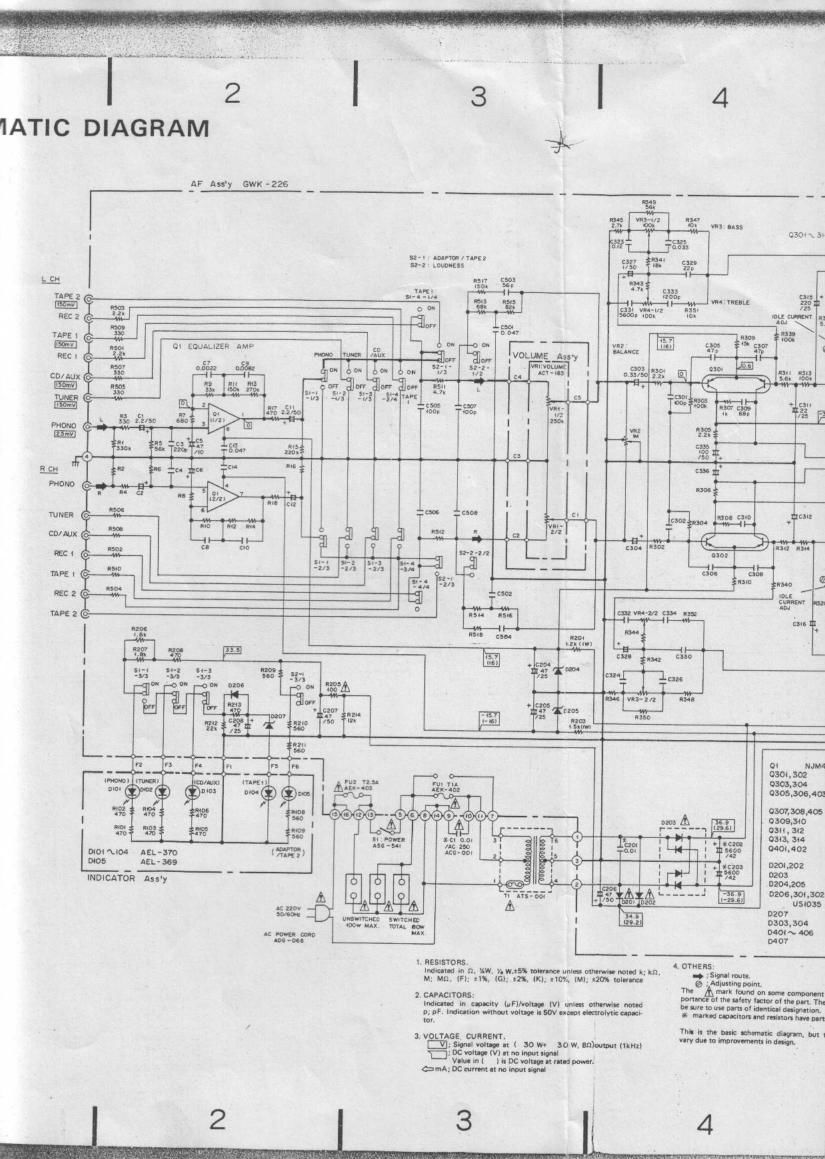 pioneer sa 540 schematic
