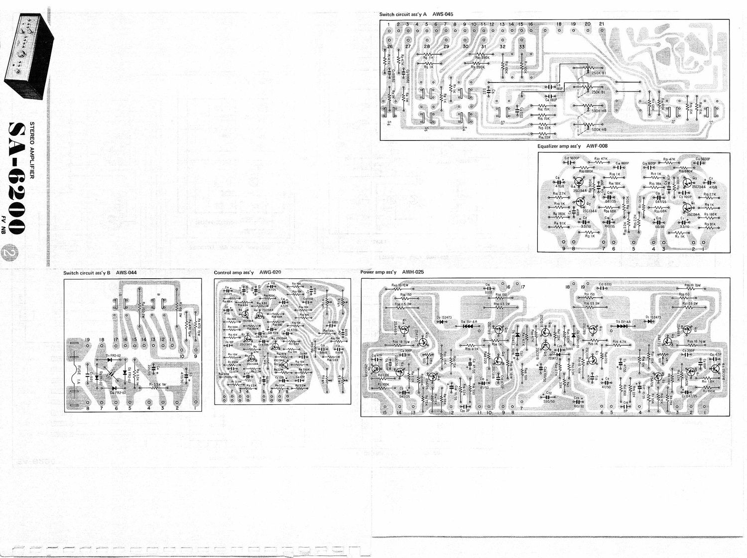 pioneer sa 6200 schematic