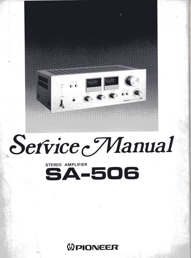 Pioneer SA 506 Service Manual