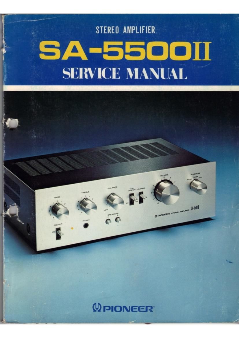 Pioneer SA 5500 Mk2 Service Manual