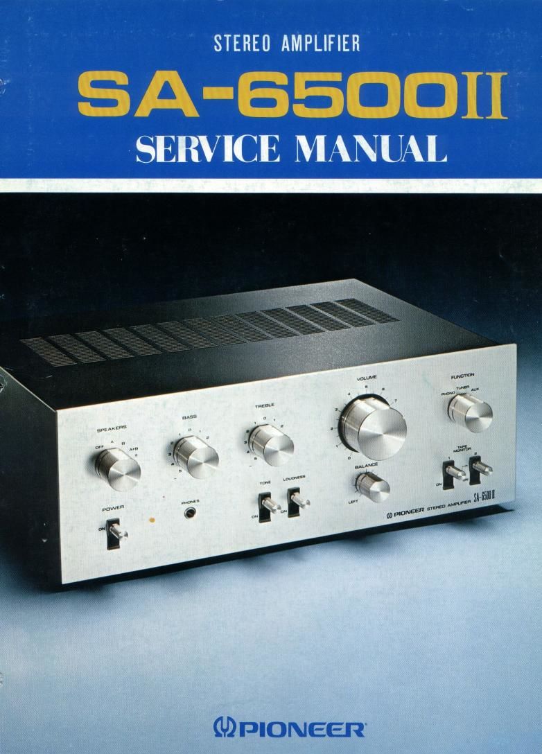 Pioneer SA 6500 II Service Manual