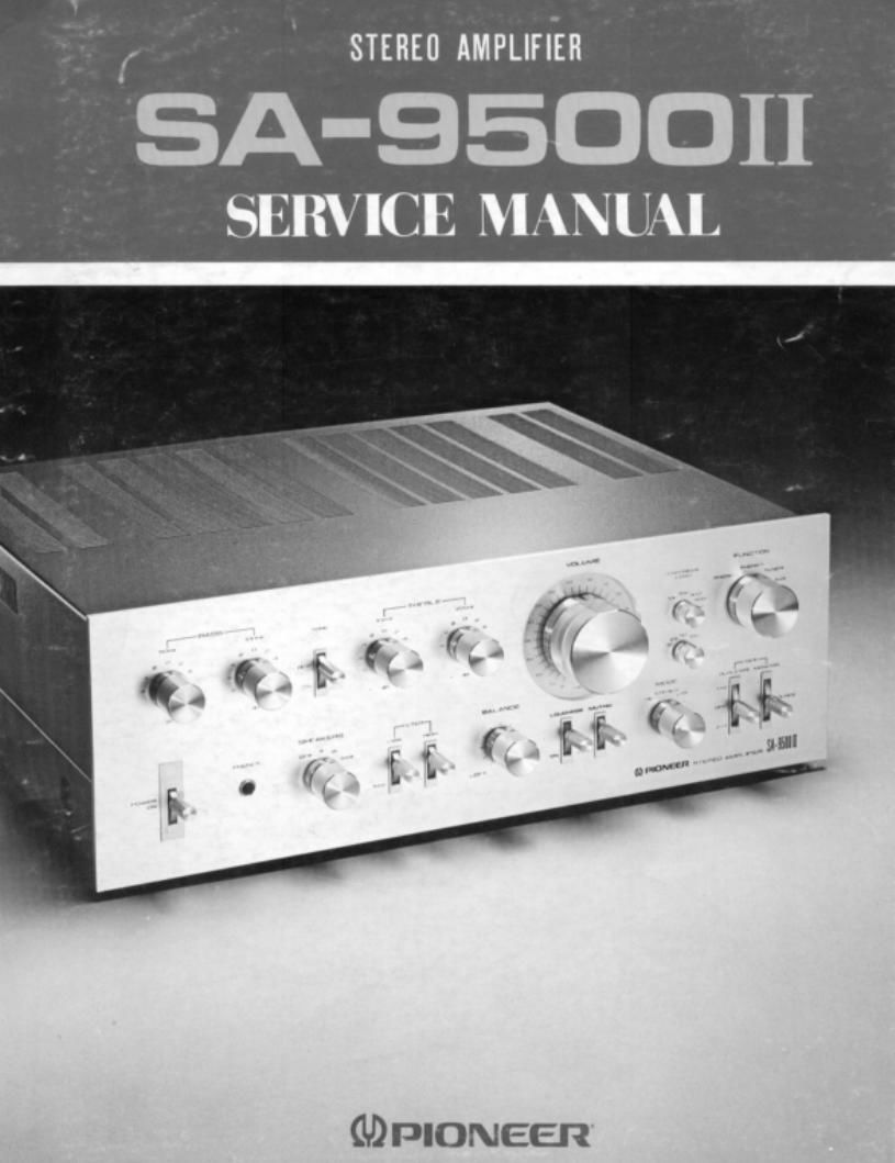 Pioneer SA 9500 II Service Manual