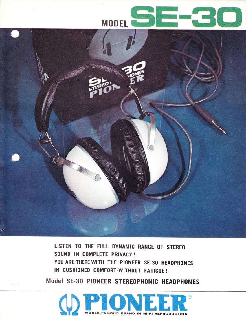 pioneer se 30 brochure