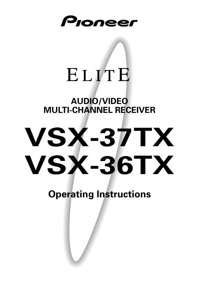 pioneer vsx 37 tx service manual