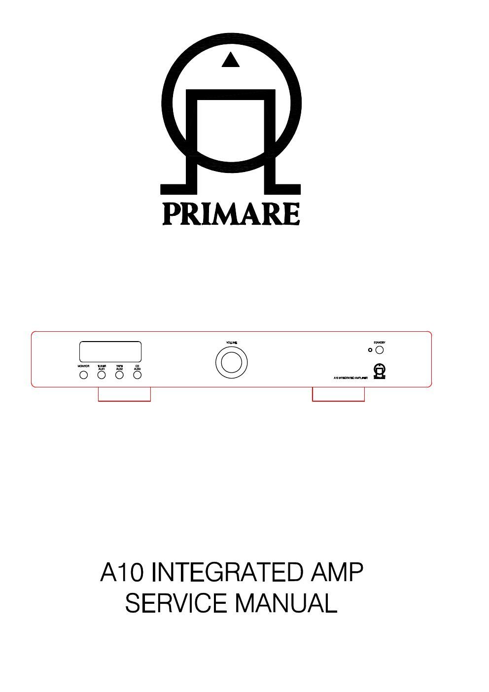 primare a 10 service manual