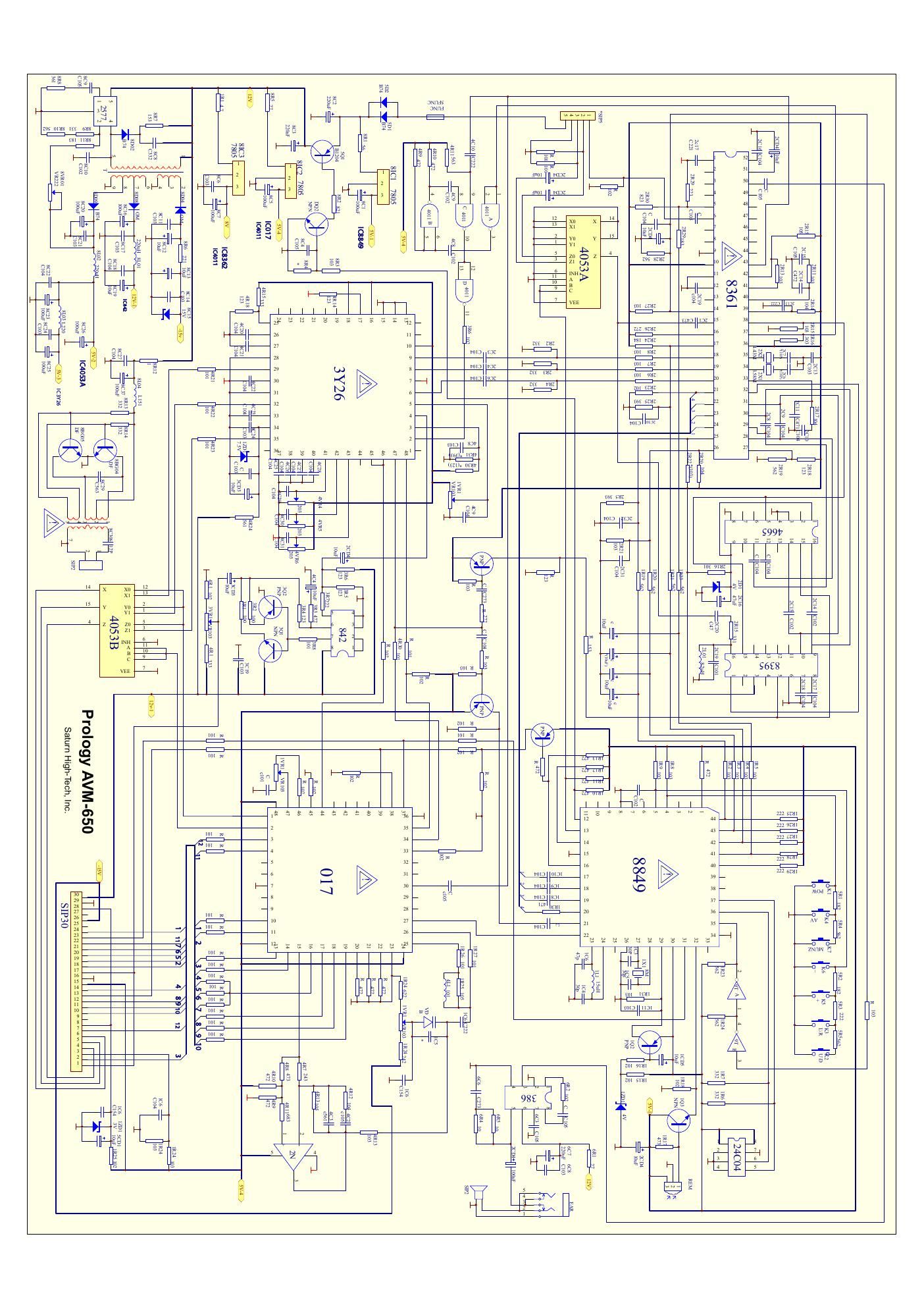 prology avm 650 schematic