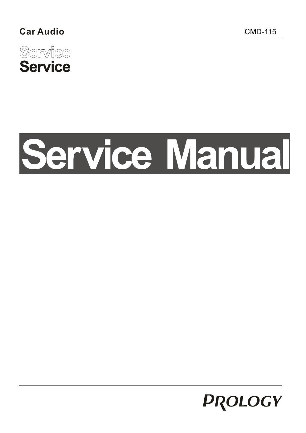prology cmd 115 service manual