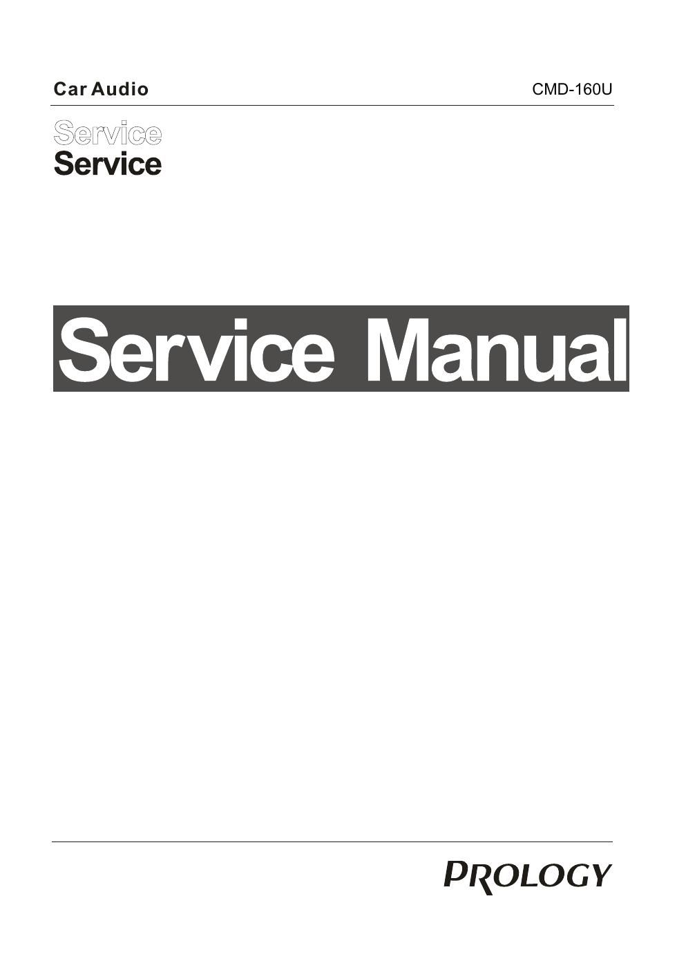 prology cmd 160 u service manual