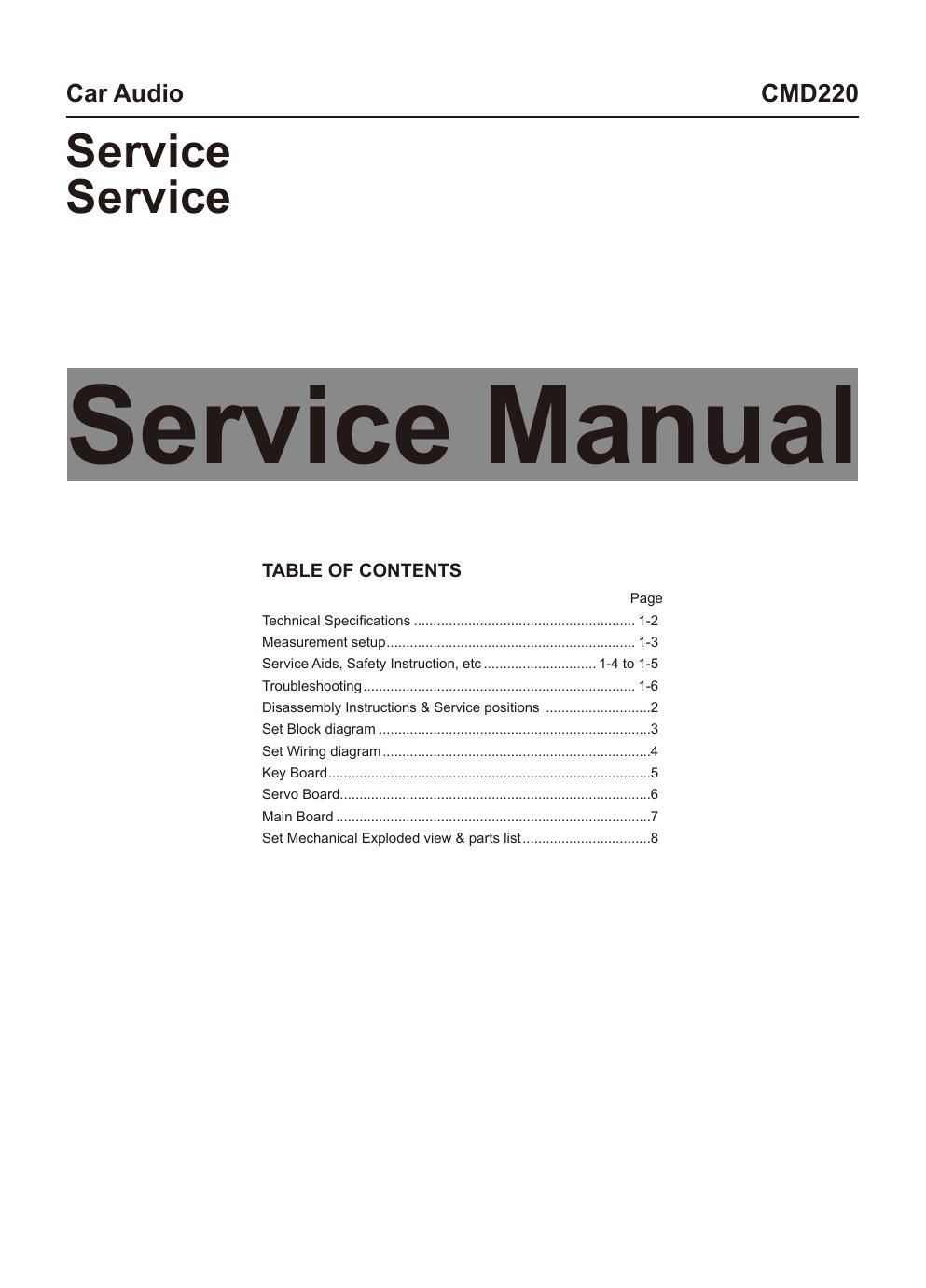 prology cmd 220 service manual