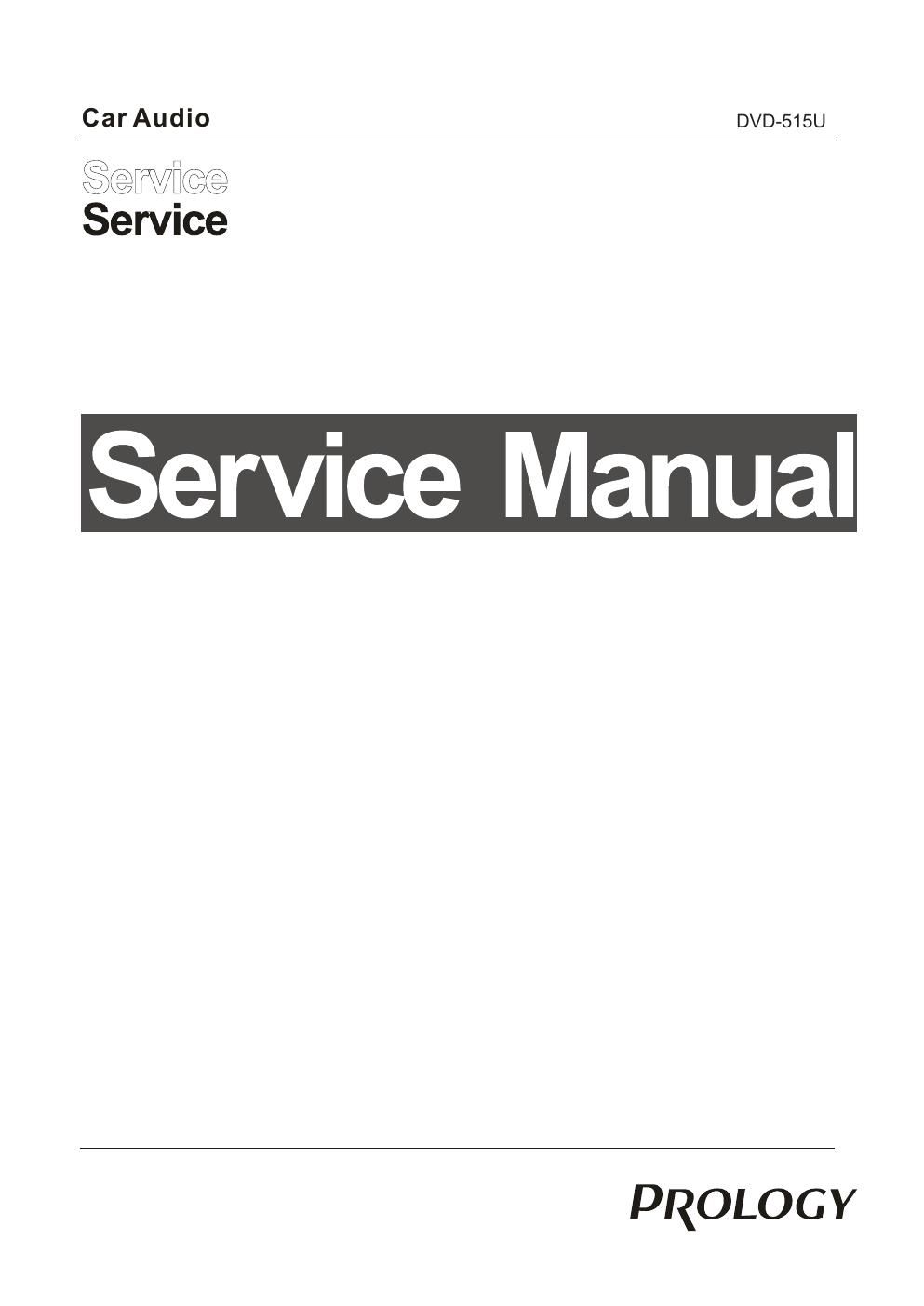 prology dvd 515u service manual