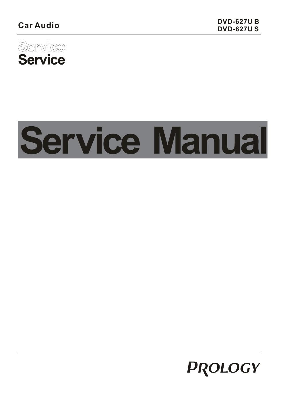 prology dvd 627 u service manual