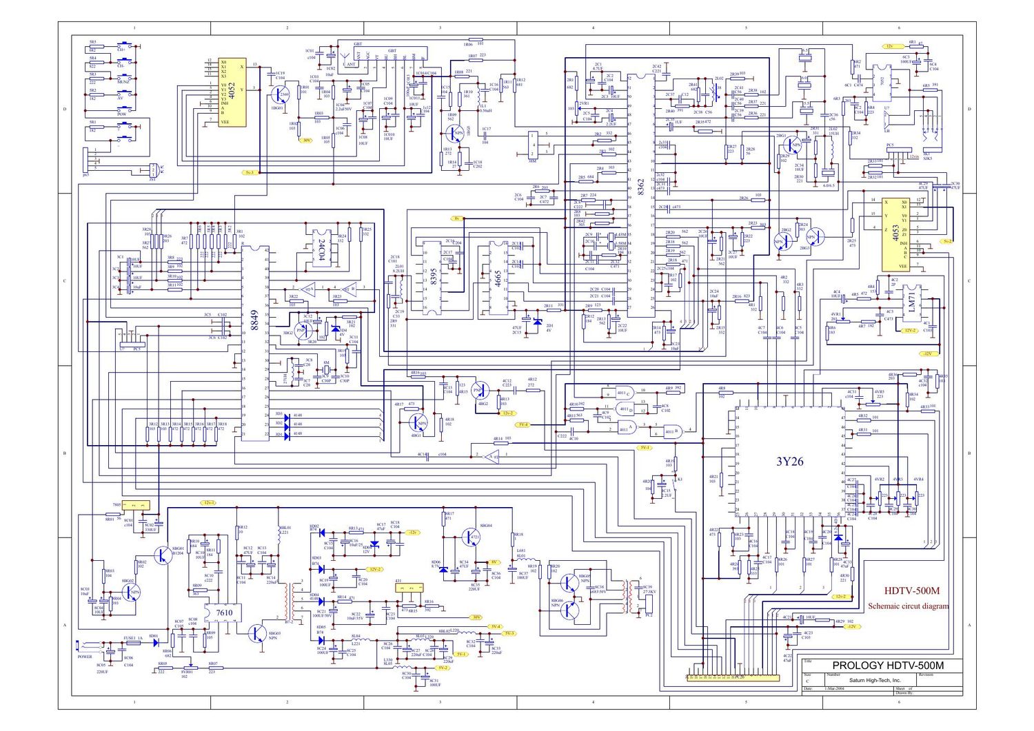 prology hdtv 500 m schematic