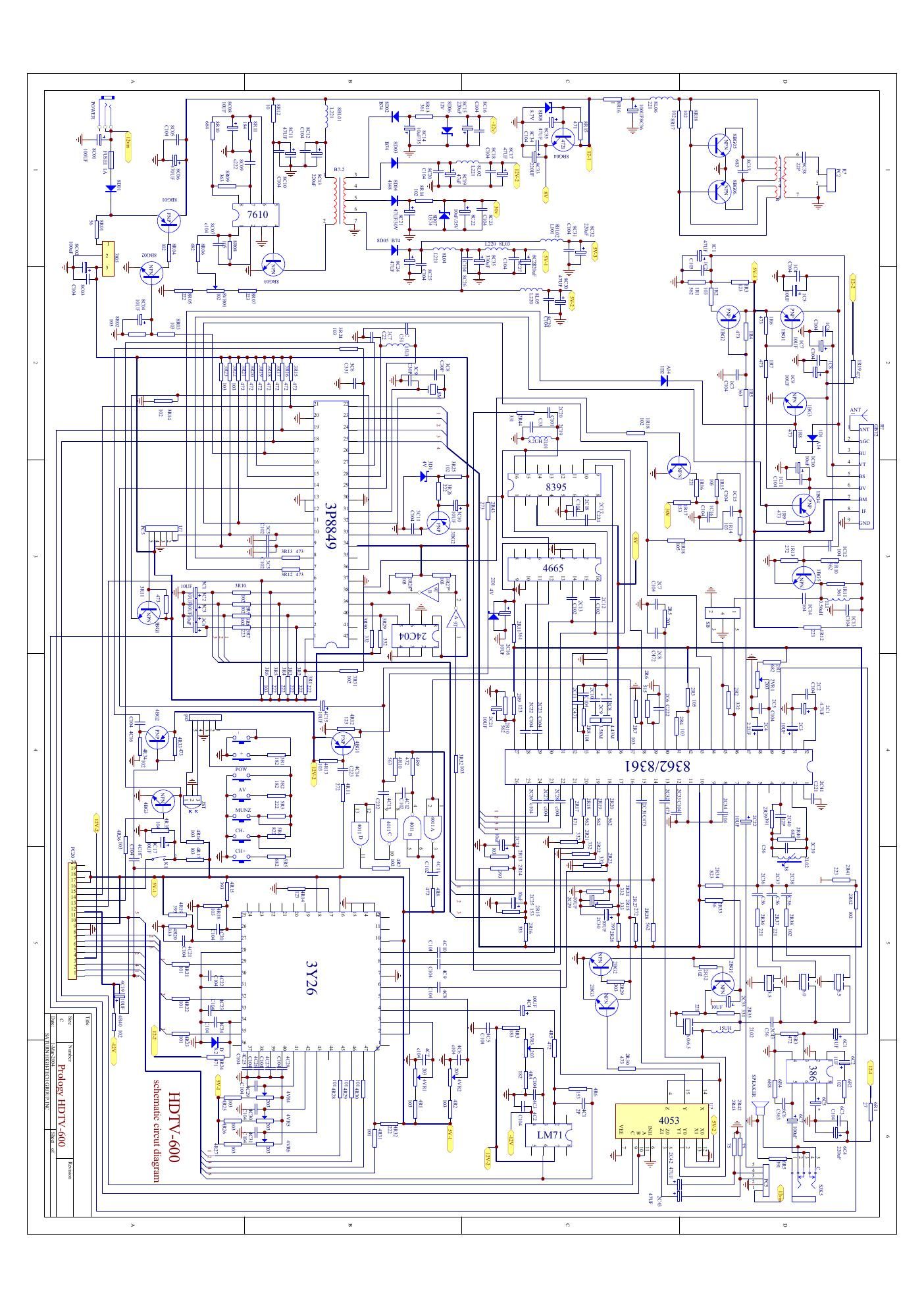 prology hdtv 600 schematic