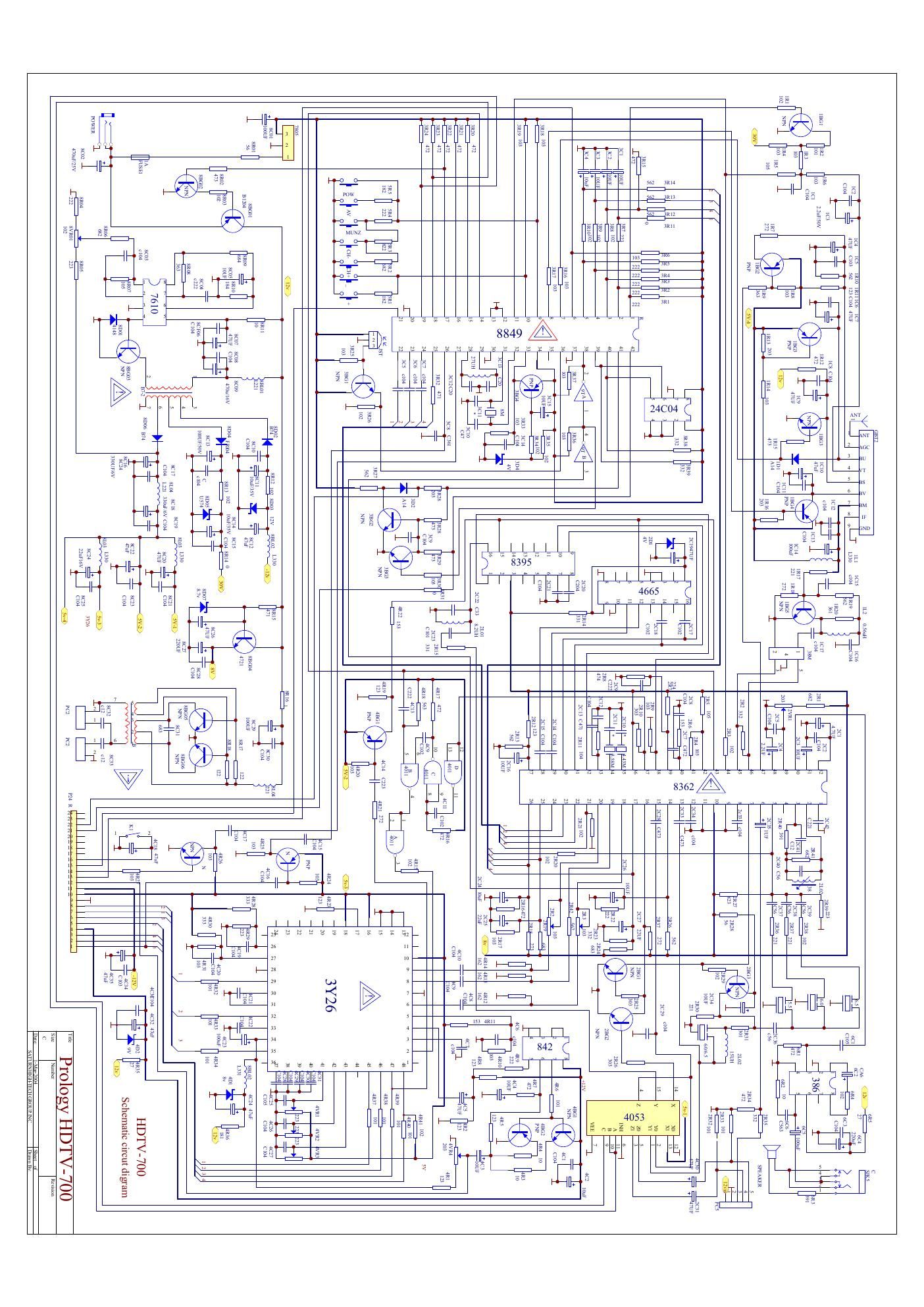 prology hdtv 700 schematic