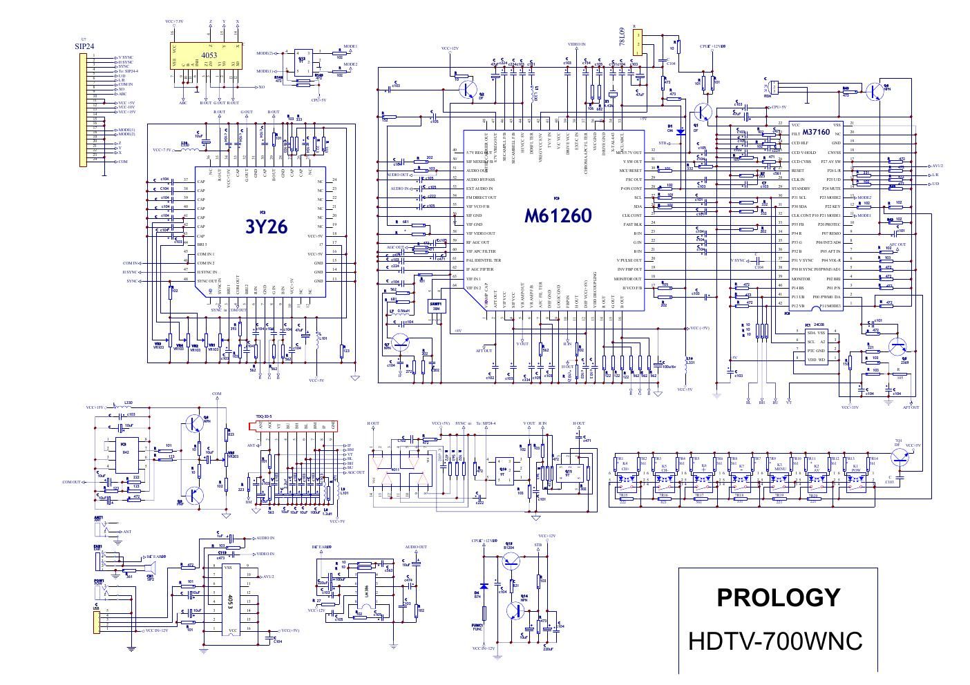 prology hdtv 700 wnc schematic