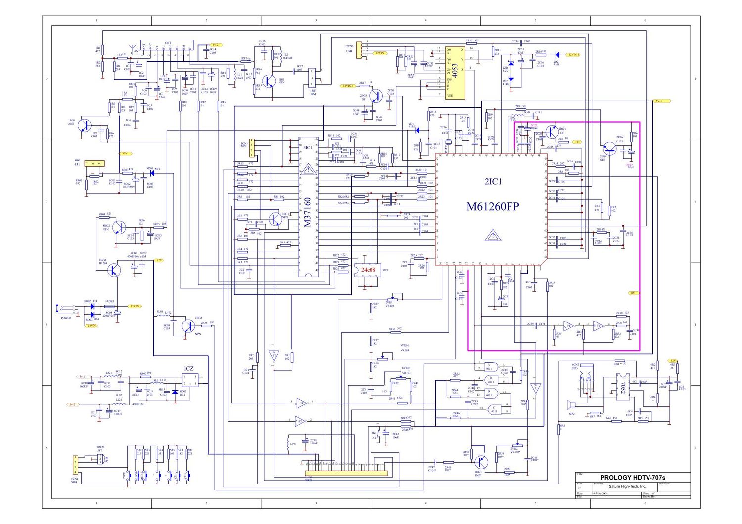 prology hdtv 707 s schematic