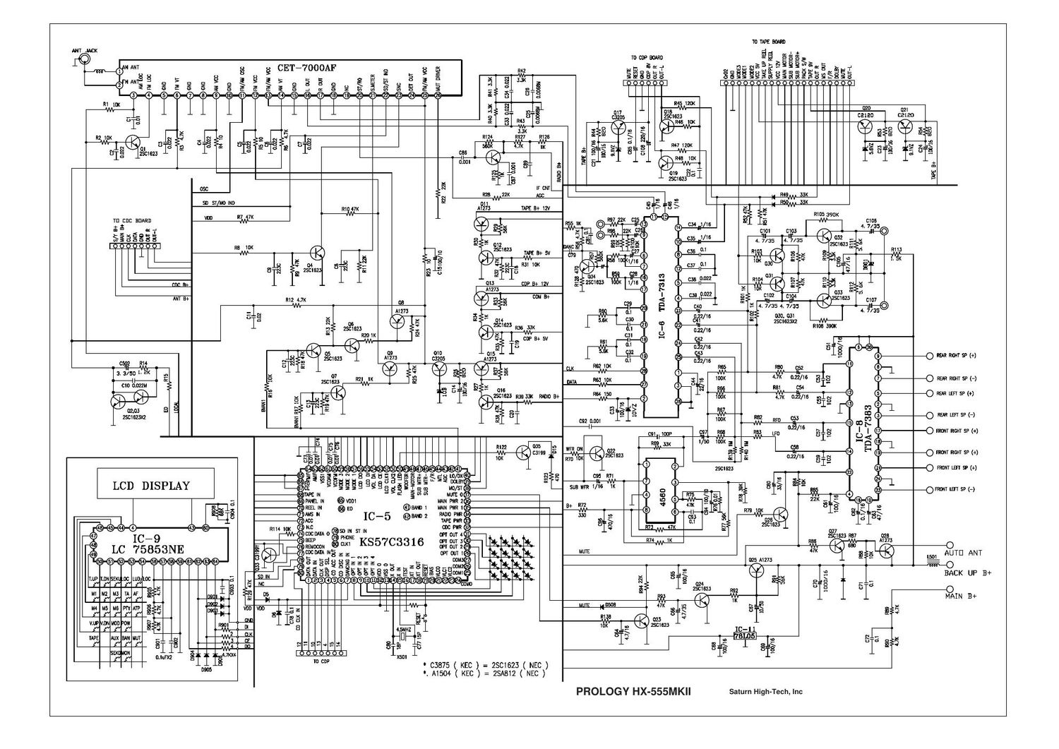 prology hx 555 mk2 schematic