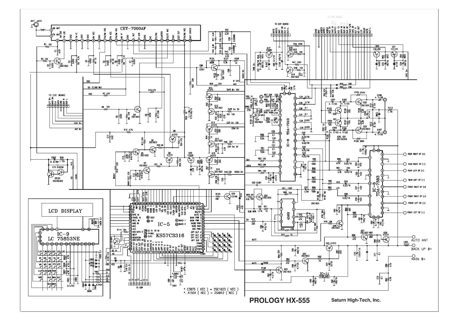 prology hx 555 schematic