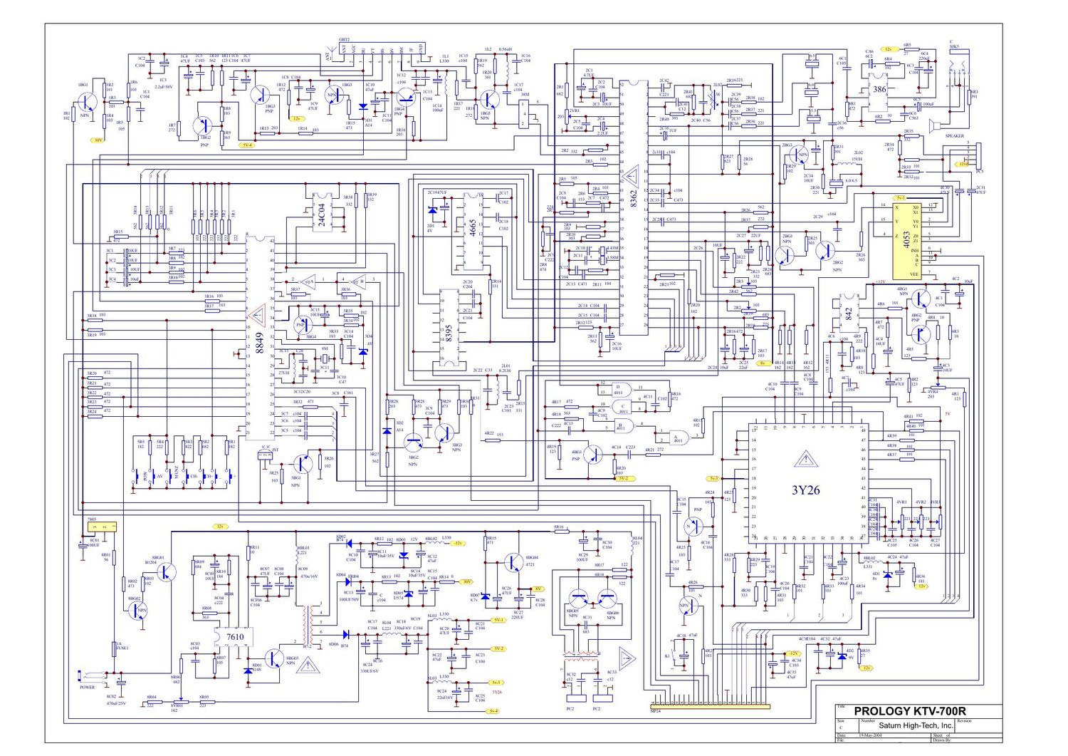 prology ktv 700 r schematic