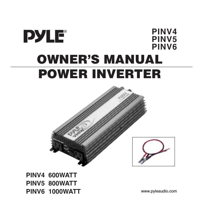 pyle pinv 5 owners manual