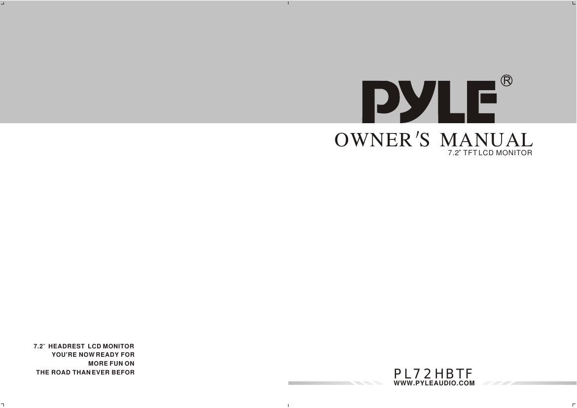 pyle pl 72 hbtf owners manual