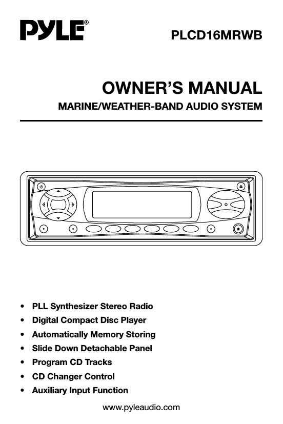 pyle plcd 16 mrwb owners manual