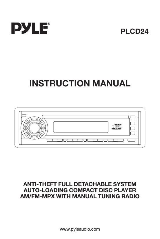 pyle plcd 24 owners manual