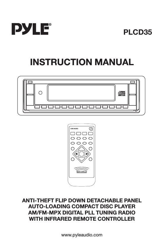 pyle plcd 35 owners manual