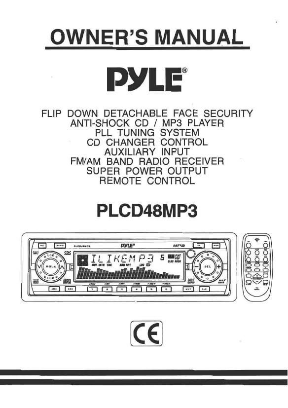 pyle plcd 48 mp 3 owners manual