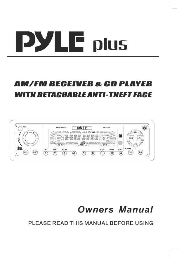 pyle plcd 71 owners manual