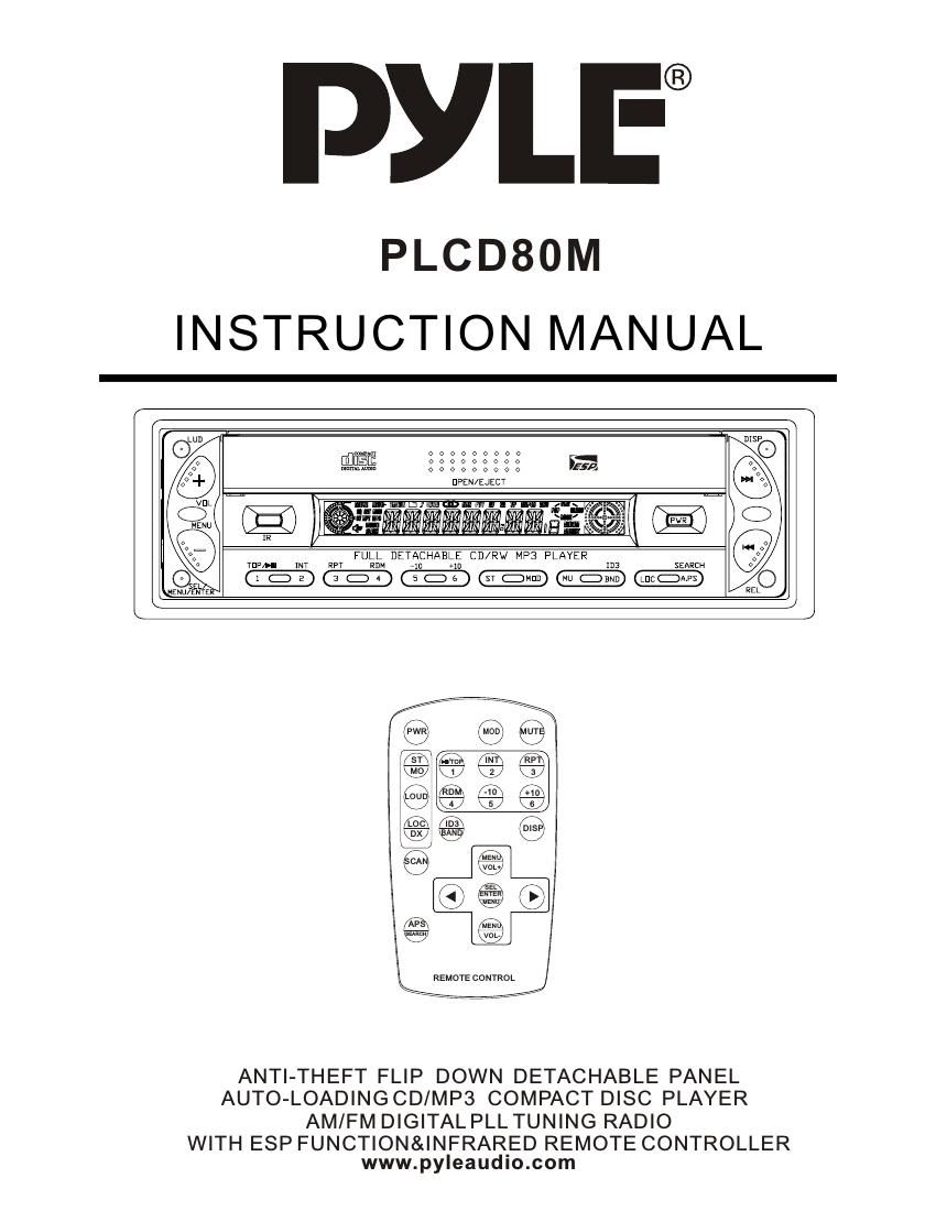 pyle plcd 80 m owners manual