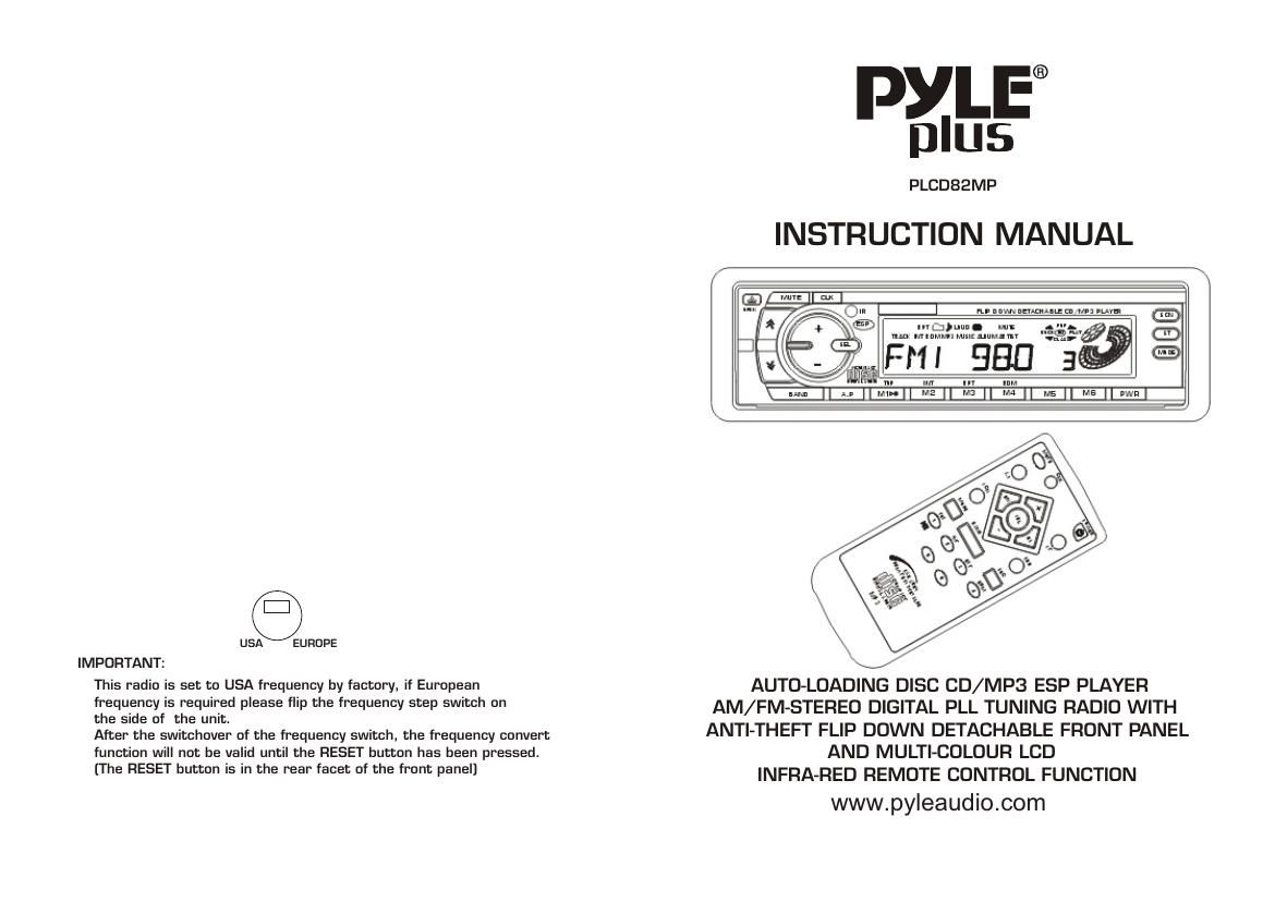 pyle plcd 82 mp owners manual