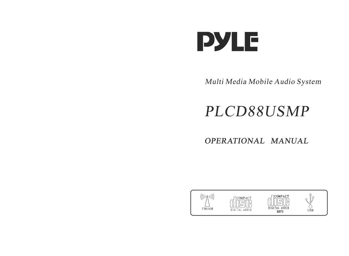 pyle plcd 88 usmp owners manual