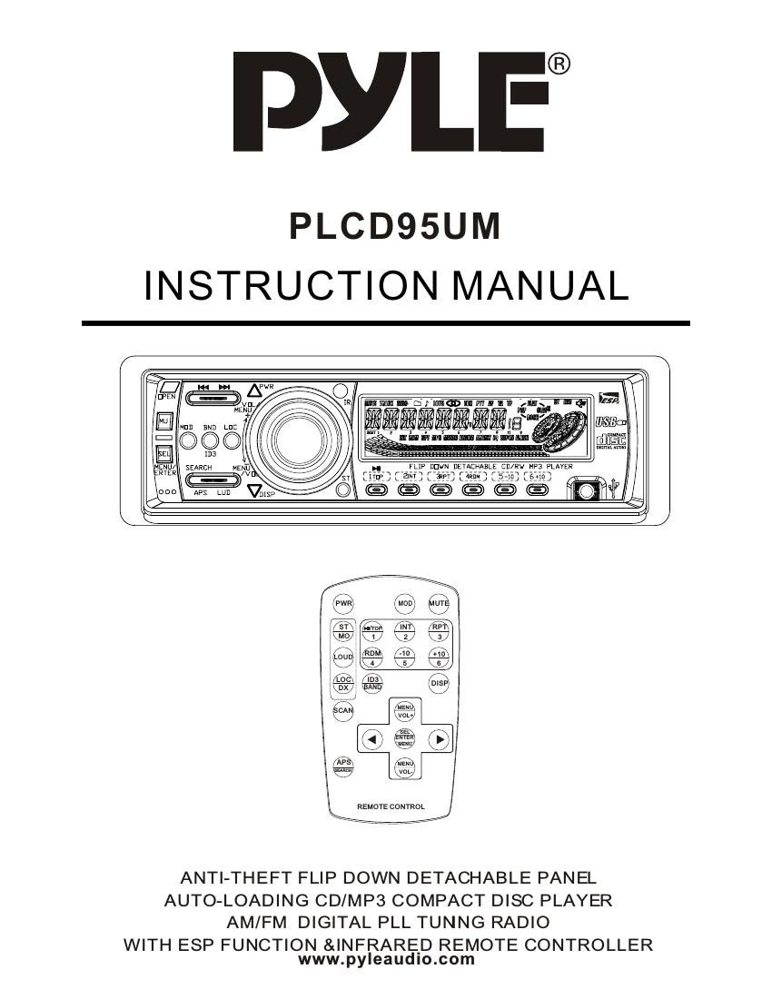 pyle plcd 95 usmp owners manual