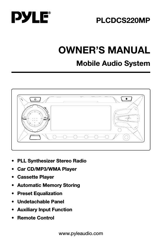 pyle plcdcs 220 mp owners manual