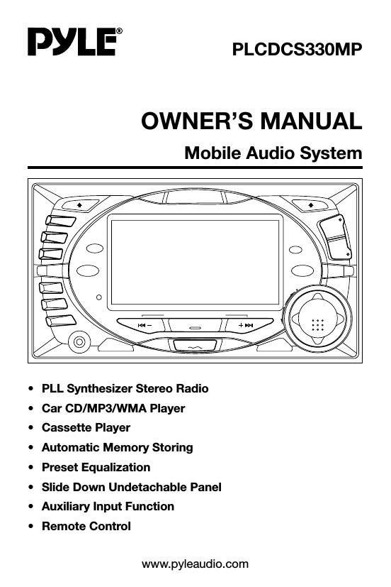 pyle plcdcs 330 mp owners manual